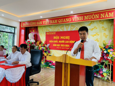 HỘI NGHỊ VIÊN CHỨC VÀ NGƯỜI LAO ĐỘNG NĂM HỌC 2023 - 2024